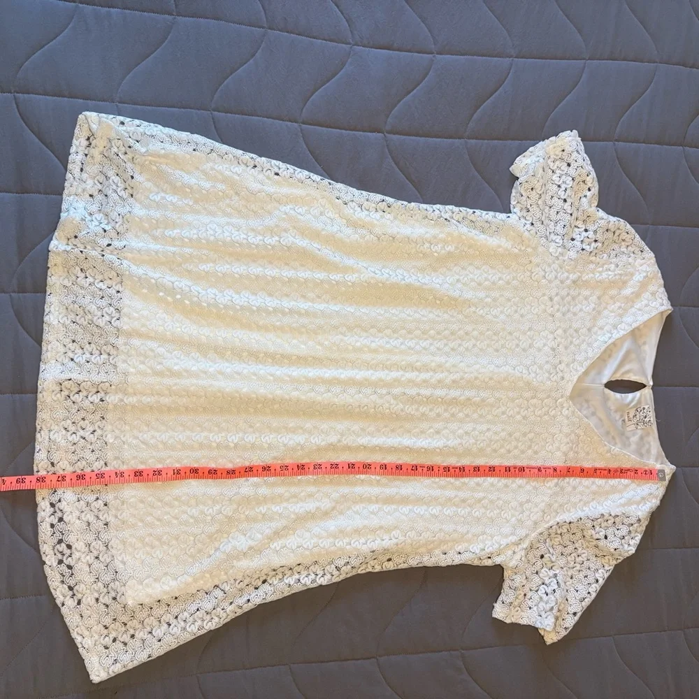 Naif White‎ Crochet White Dress 2X